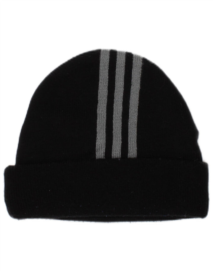 Adidas Strik Beanie Hat One Size sortstribet polyester