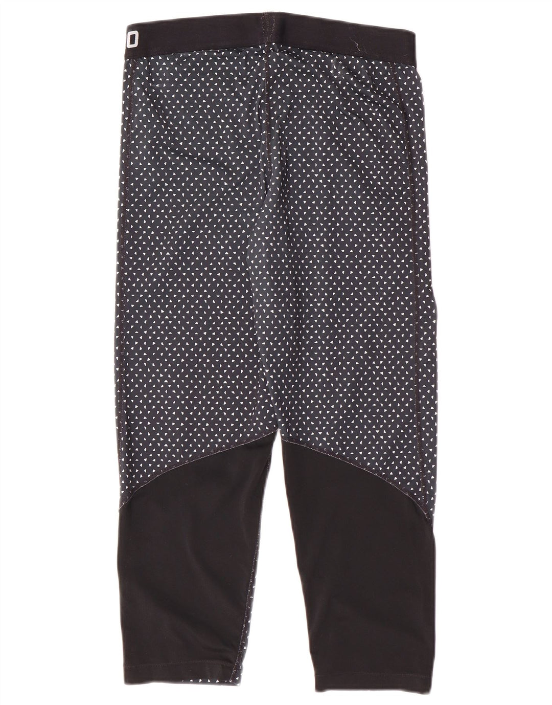 Nike Dame Dri Fit Grafiske Leggings UK 14 Large Navy Blue Spotted Sports