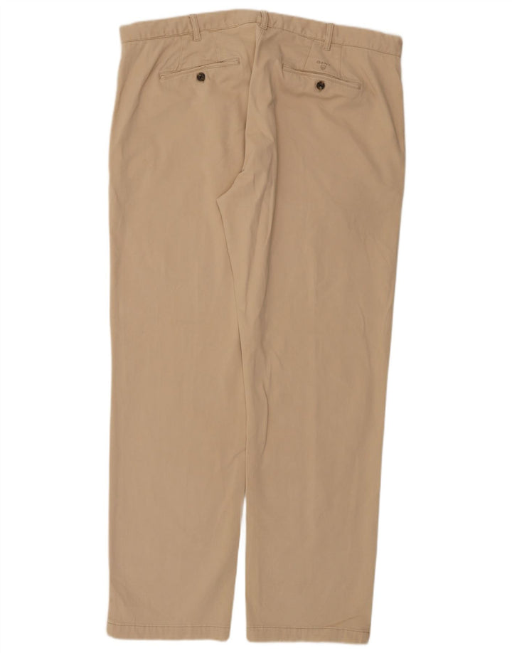 Gant Lige Chinobukser til mænd W40 L32 Beige