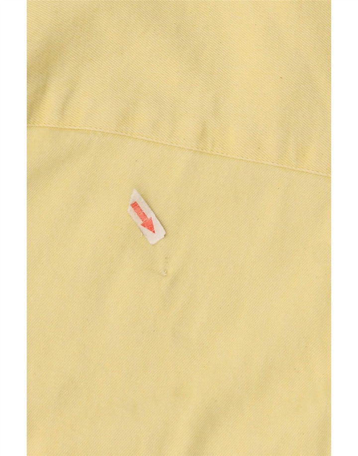 Levi's Kortærmet denimskjorte til mænd mellem gul bomuld
