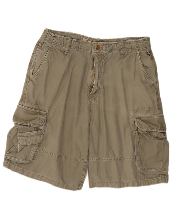 Americanino Herre Cargo Shorts IT 48 Medium W30 Khaki Bomuld