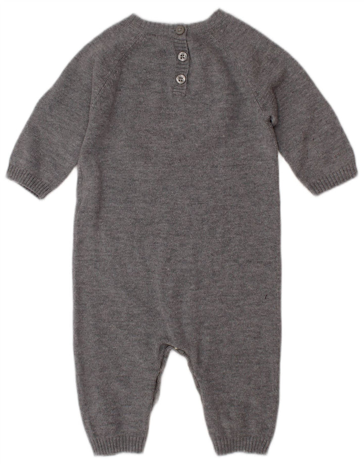 BENETTON Baby Boys Grafisk Jumpsuit 3-6 Måneder Grå