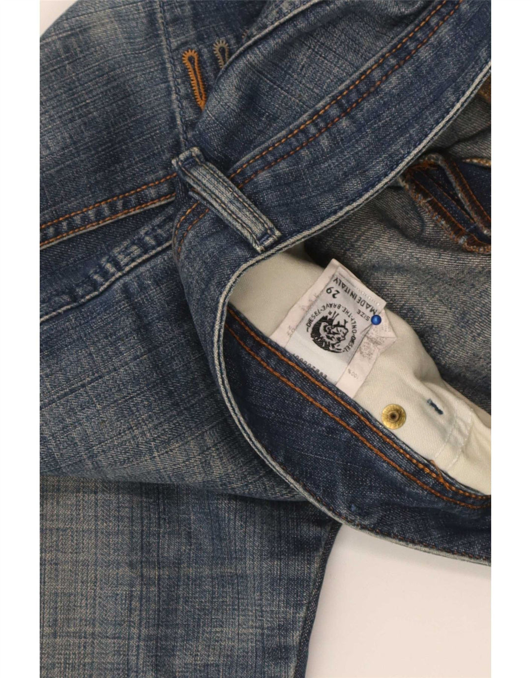 Diesel Straight Jeans til mænd W29 L35 Blå Bomuld