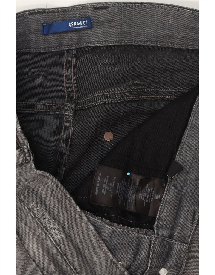 G-Star Herre Revend Distressed Super Slim Jeans W33 L34 Grå Bomuld