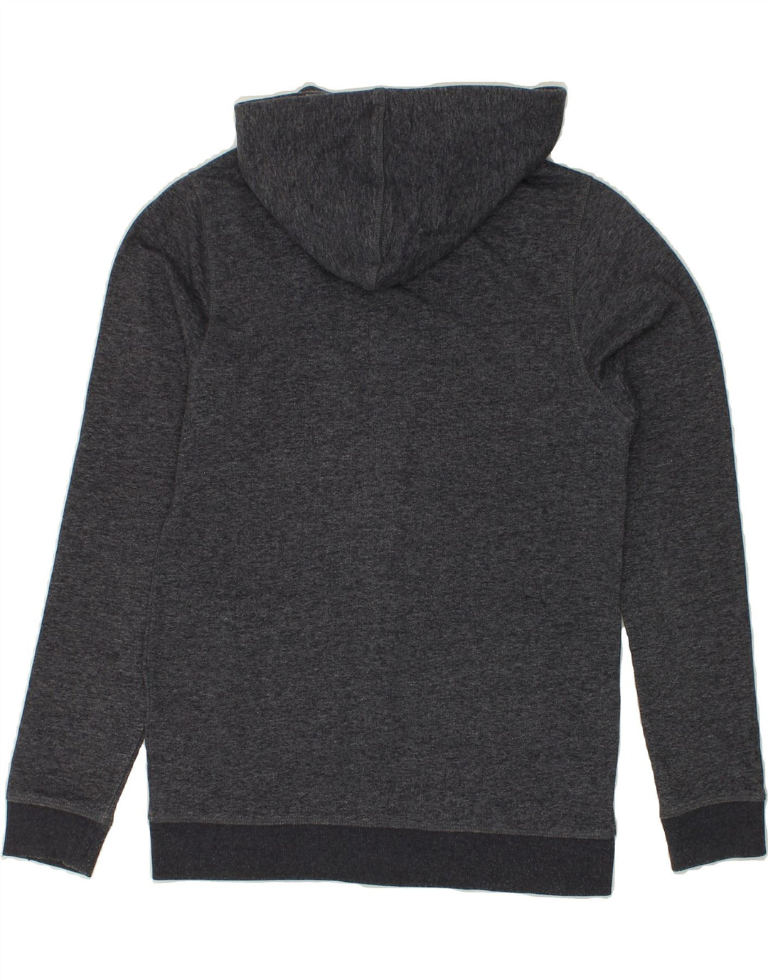 JACK & JONES Mens Zip Hoodie Sweater Small Grey Flecked Cotton Vintage Jack & Jones and Second-Hand Jack & Jones from Messina Hembry 