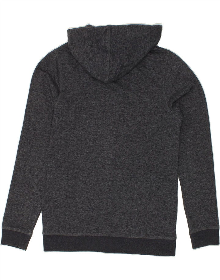 JACK & JONES Mens Zip Hoodie Sweater Small Grey Flecked Cotton Vintage Jack & Jones and Second-Hand Jack & Jones from Messina Hembry 