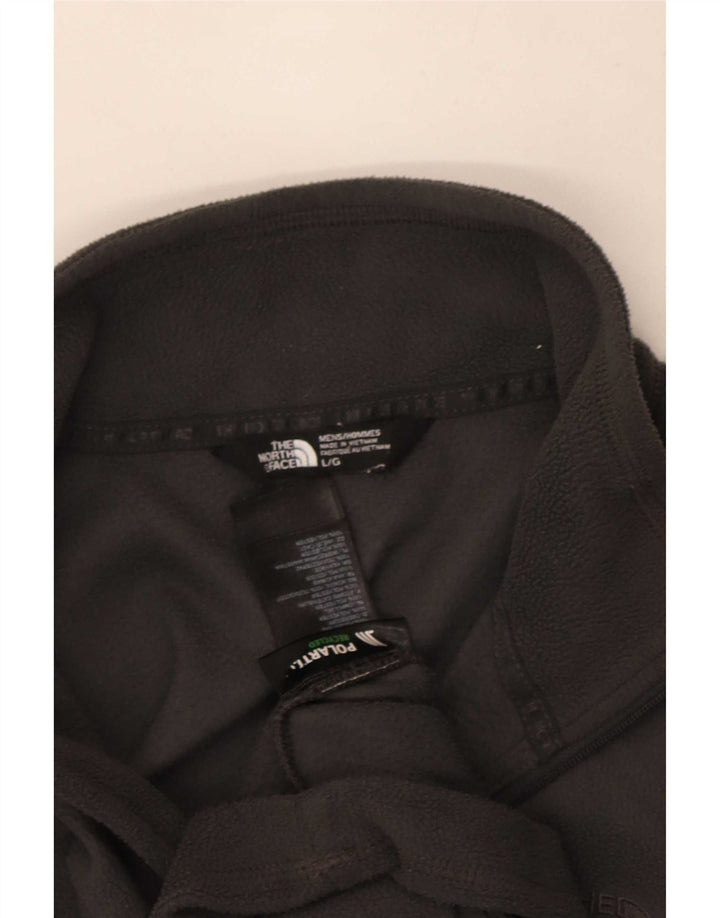 The North Face herre lynlås hals fleece jumper stor grå polyester
