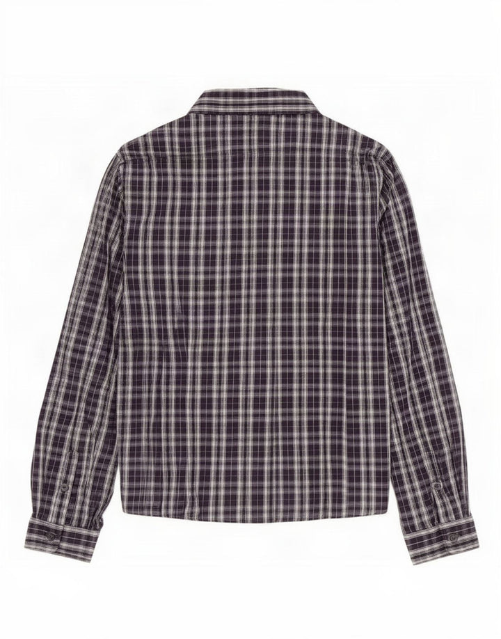 Sisley Dameskjorte IT 44 Medium Lilla Ternet Bomuld