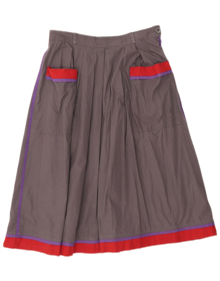 Vintage dame nederdel EU 40 Medium W28 Grå Colourblock