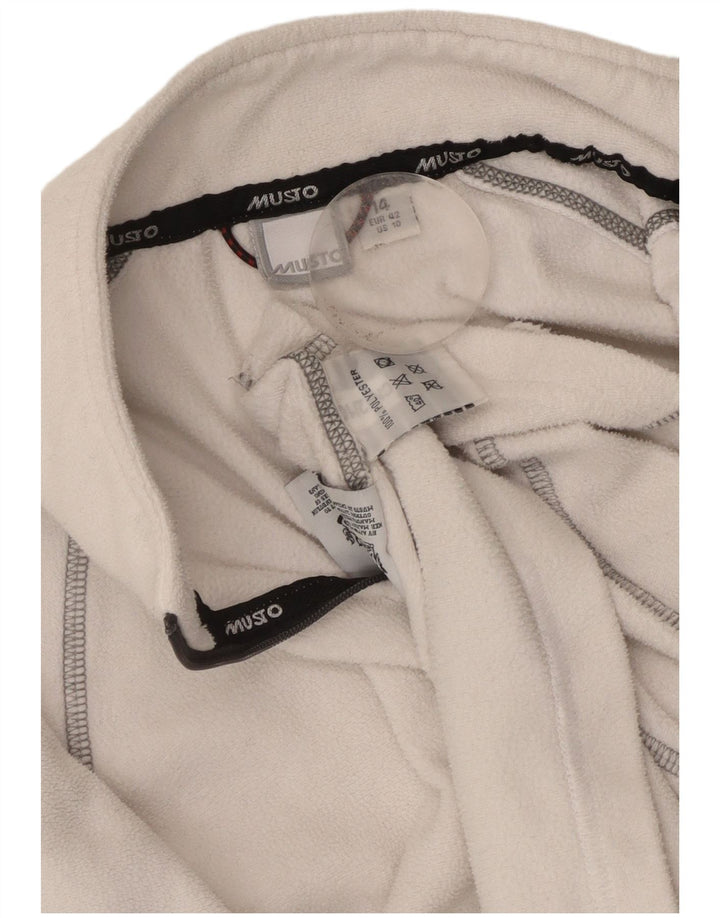 Musto Dame Fleece Jumper med lynlås DK 14 Stor hvid polyester