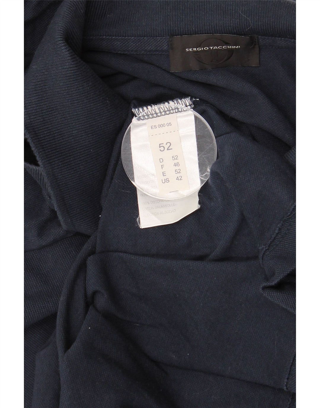 SERGIO TACCHINI Poloskjorte til mænd IT 52 Stor marineblå bomuld