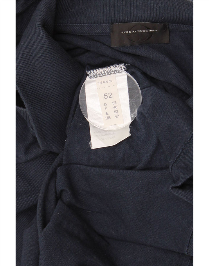 SERGIO TACCHINI Poloskjorte til mænd IT 52 Stor marineblå bomuld