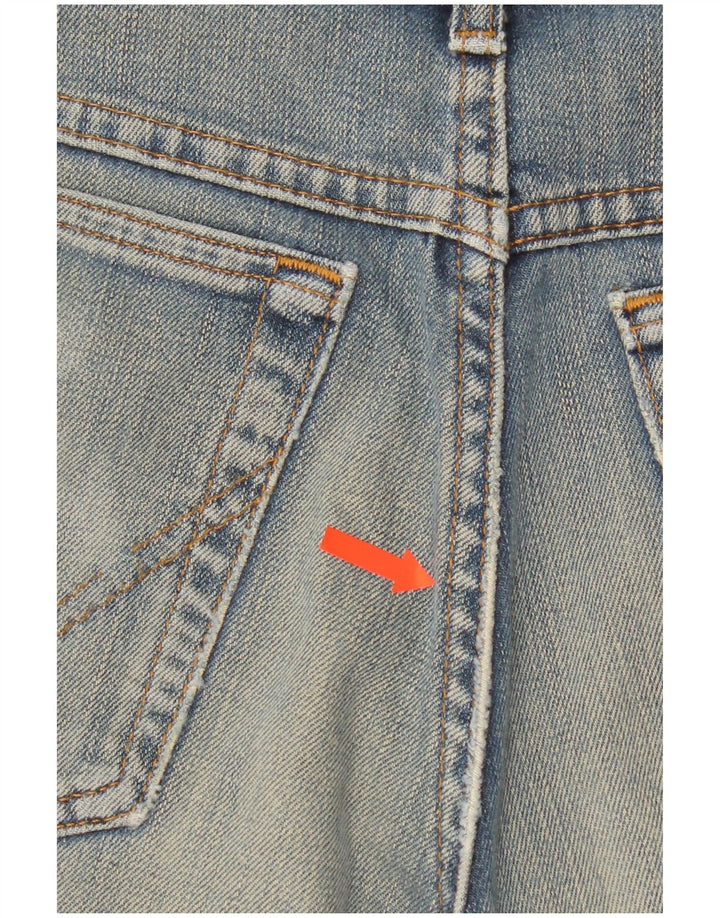 Wrangler denimshorts til kvinder W31 mellemblå bomuld