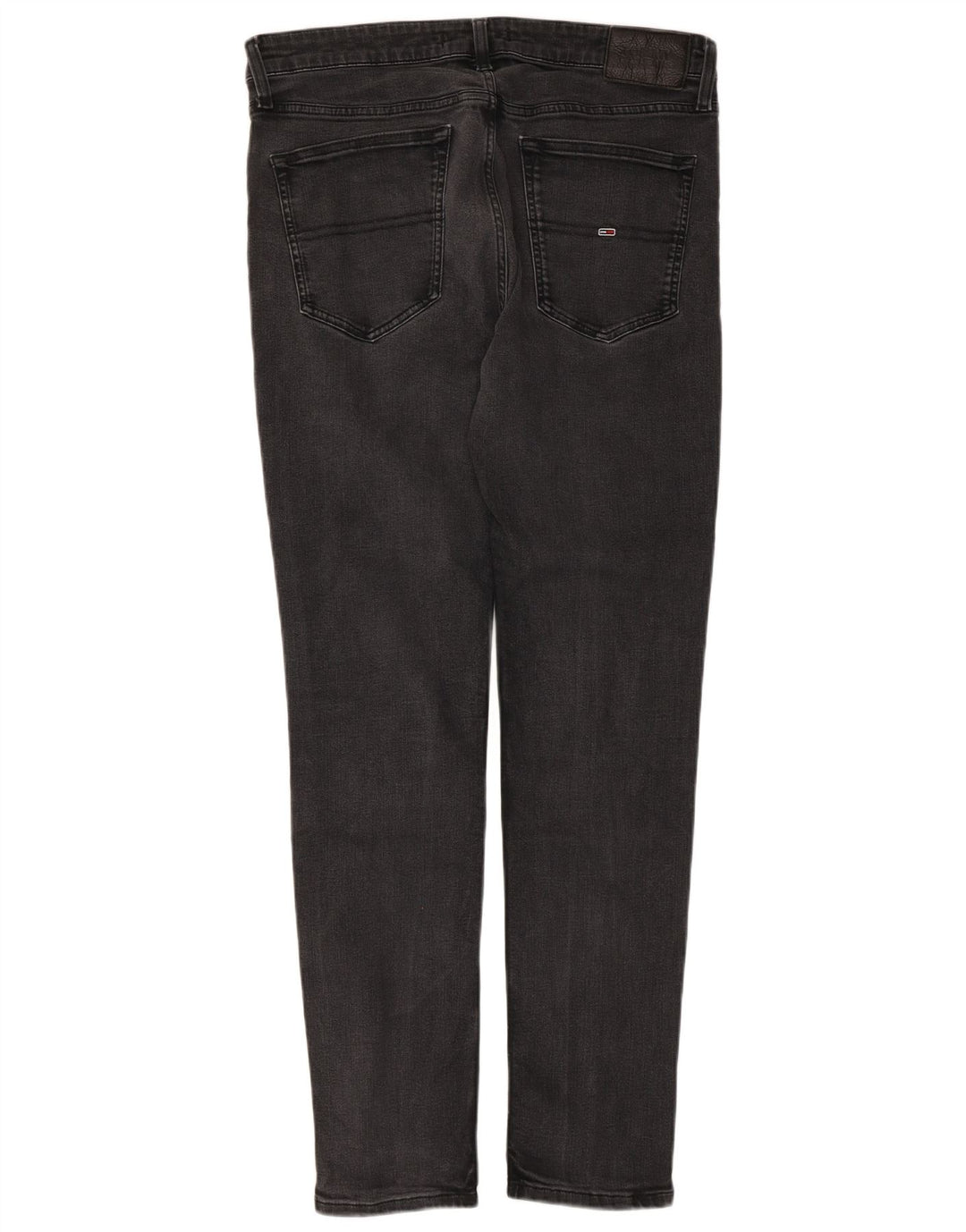Tommy Hilfiger Herre Slim Jeans W36 L30 Sort Bomuld