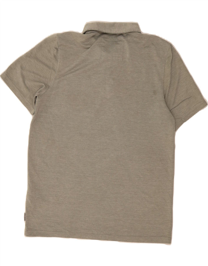TED BAKER Mens London Polo Shirt Size 4 Large Grey Modal Vintage Ted Baker and Second-Hand Ted Baker from Messina Hembry 