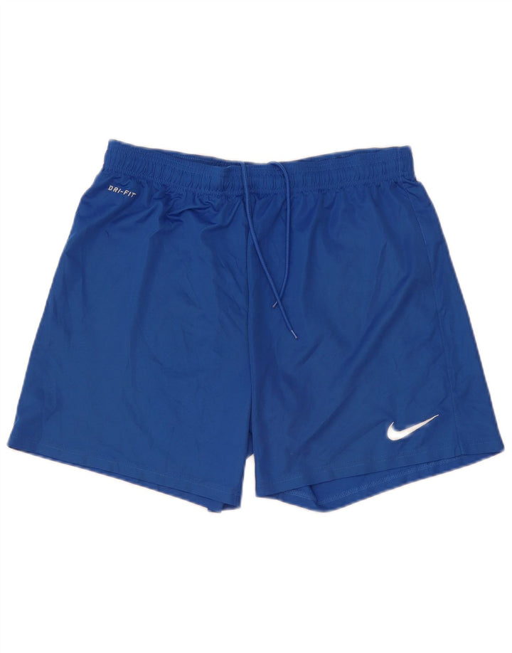 NIKE Dri Fit sportsshorts til mænd, store blå polyester