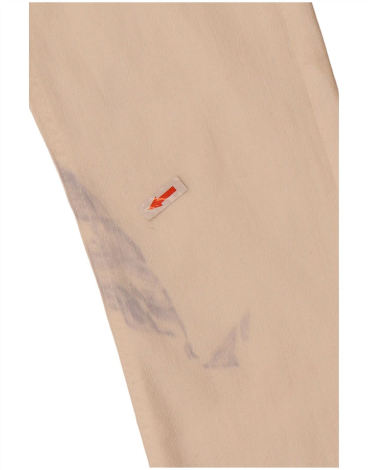 Zara Dame Flared Jeans EU 34 2XS W24 L32 Hvid Bomuld