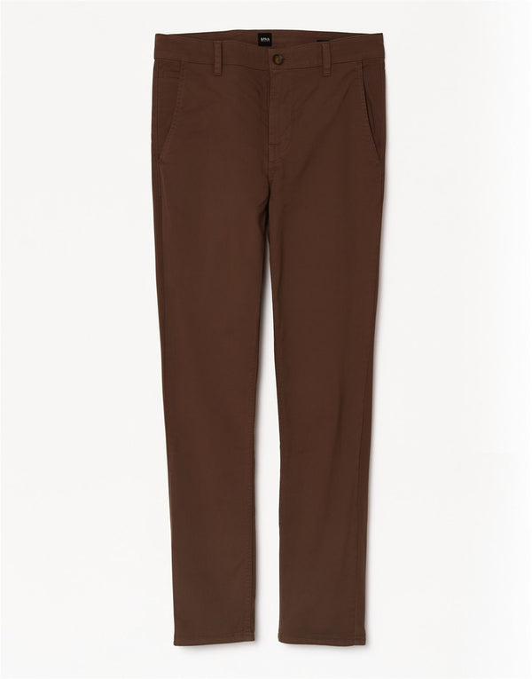 Hugo Boss Herre Slim Casual Bukser W31 L32 Brun Bomuld