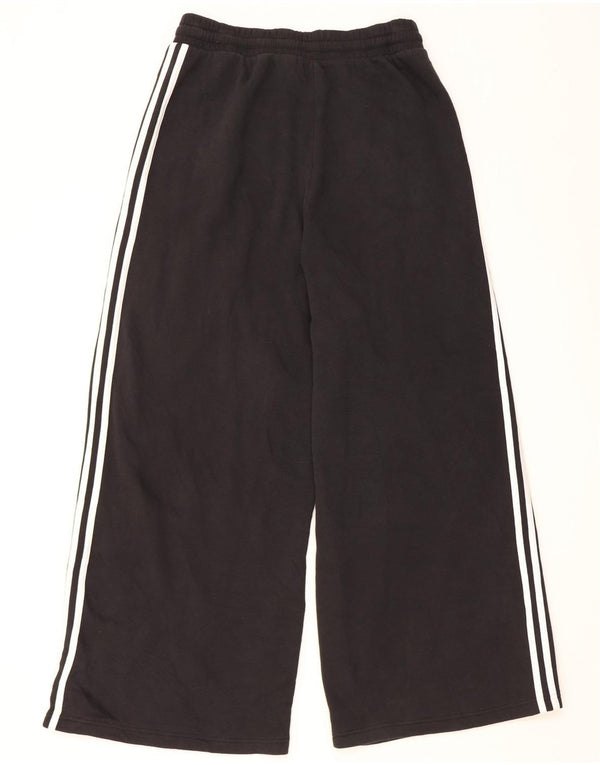 Adidas Womens Wide Leg Tracksuit Trousers UK 16/18 Large Black Bomuld
