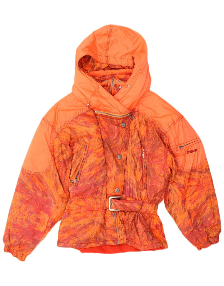 Colmar Dame Hætte Hætte Skijakke IT 44 Medium Orange Tie Dye