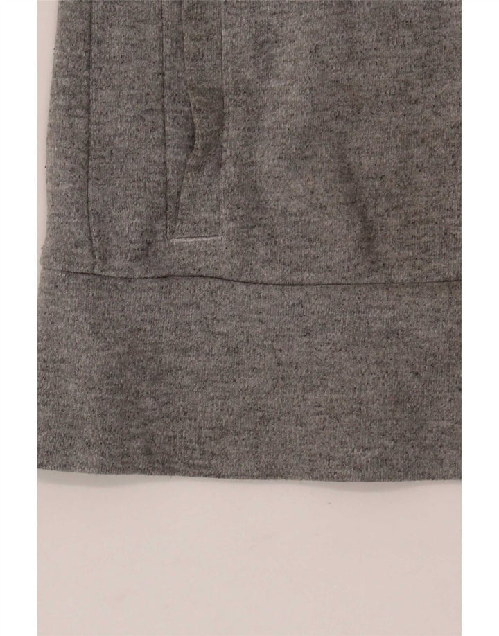 Adidas Womens Regular Fit Tracksuit Top Jacket UK 8 Small Grey Bomuld
