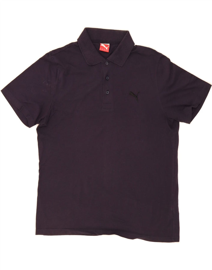 PUMA Mens Polo Shirt Medium Black Vintage Puma and Second-Hand Puma from Messina Hembry 