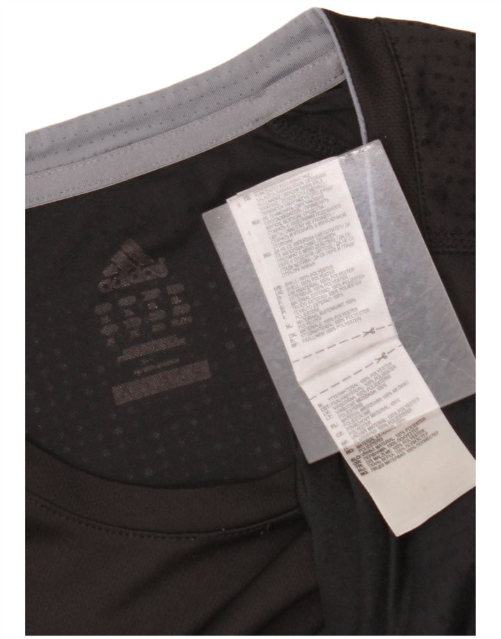 ADIDAS Herre T-Shirt Top XL Sort Polyester