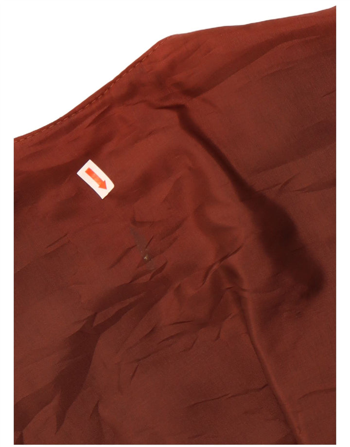 Vintage herre ruskindsvest IT 42 XS brunt læder