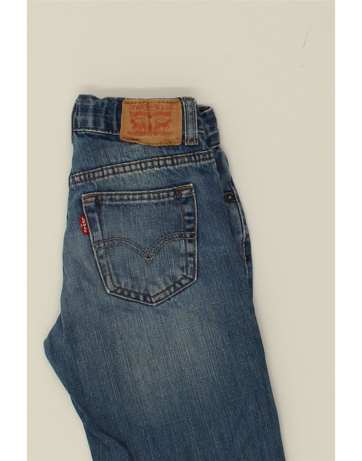 LEVI'S Boys 505 Regular Straight Jeans 6-7 Years W22 L21 Blue Cotton Vintage Levi's and Second-Hand Levi's from Messina Hembry 