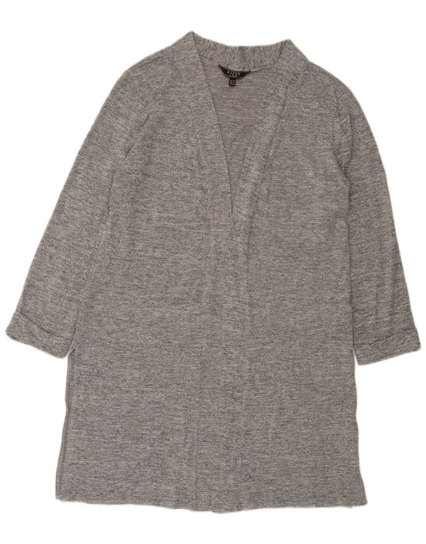 Lipsy Womens Longline Open Cardigan Sweater UK 16 Large Grå Polyester