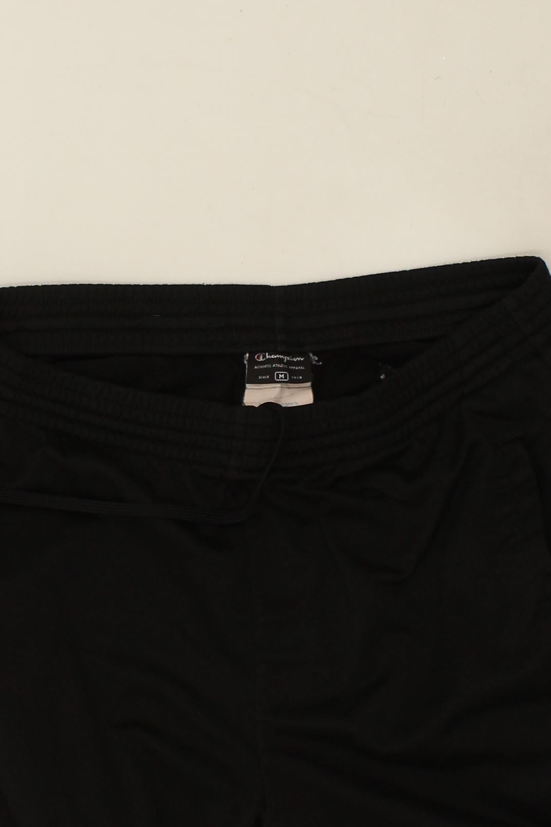 CHAMPION Womens Tracksuit Trousers UK 12 Medium Black Polyester | Vintage Champion | Thrift | Second-Hand Champion | Used Clothing | Messina Hembry 