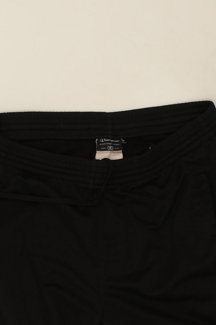 CHAMPION Womens Tracksuit Trousers UK 12 Medium Black Polyester | Vintage Champion | Thrift | Second-Hand Champion | Used Clothing | Messina Hembry 