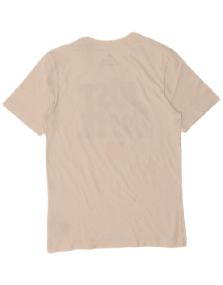 Nike grafisk T-shirt top til mænd, lille hvid bomuld