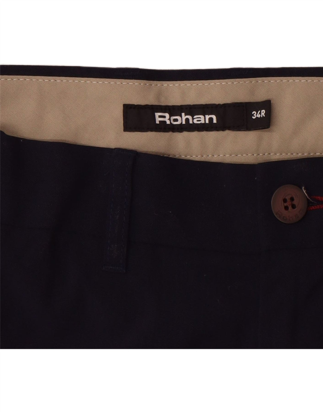 Rohan Herre lige Regular Fit Chinobukser W34 L31 Marineblå polyamid