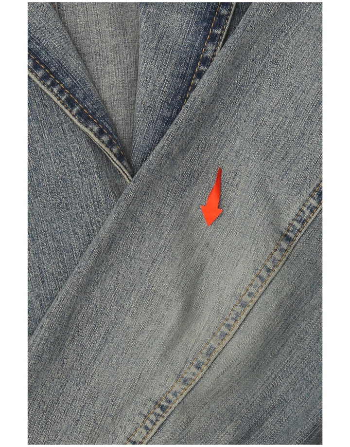 ESPRIT Dame 2-knaps denim blazerjakke UK 16 Stor blå bomuld