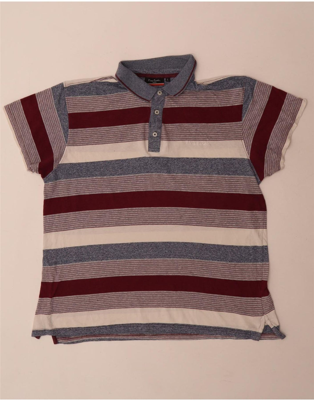 Pierre Cardin Herre Regular Fit Polo Shirt Stor Flerfarvet Stribet