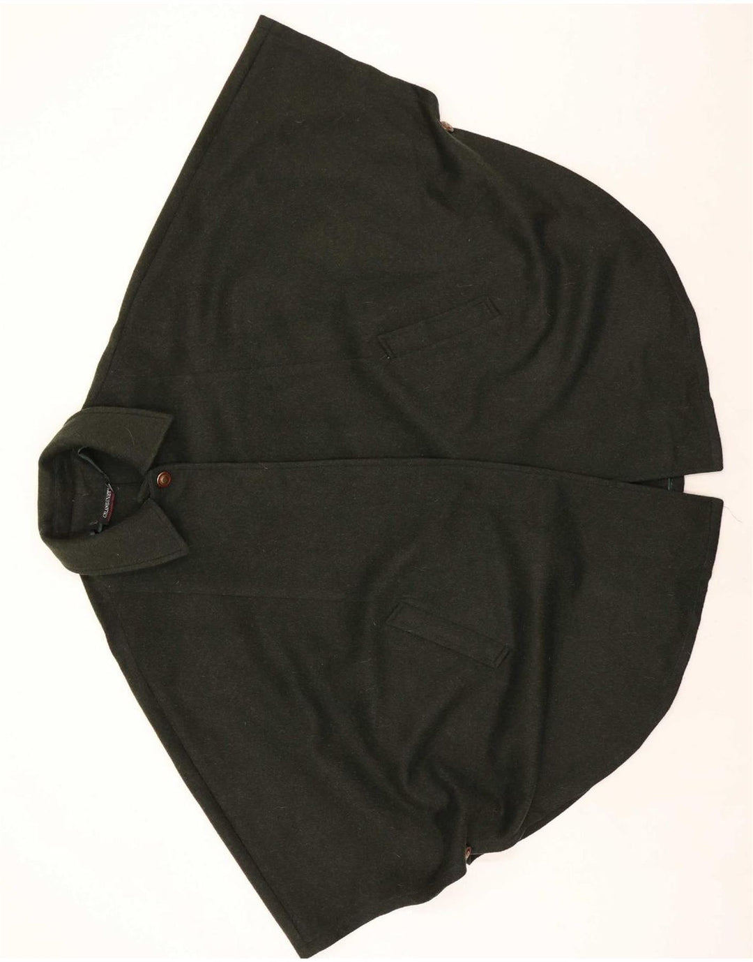 Moessmer Dame Cape Coat One Size Khaki Wool