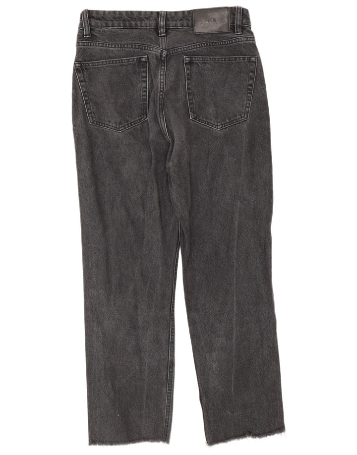 Zara Dame Straight Jeans EU 38 Small W28 L25 Grå Bomuld