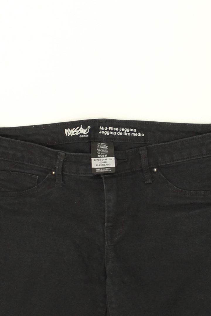 MOSSIMO Womens Stretch Mid Rise Jegging Jeans US 6 Medium W28 L28 Black | Vintage Mossimo | Thrift | Second-Hand Mossimo | Used Clothing | Messina Hembry 