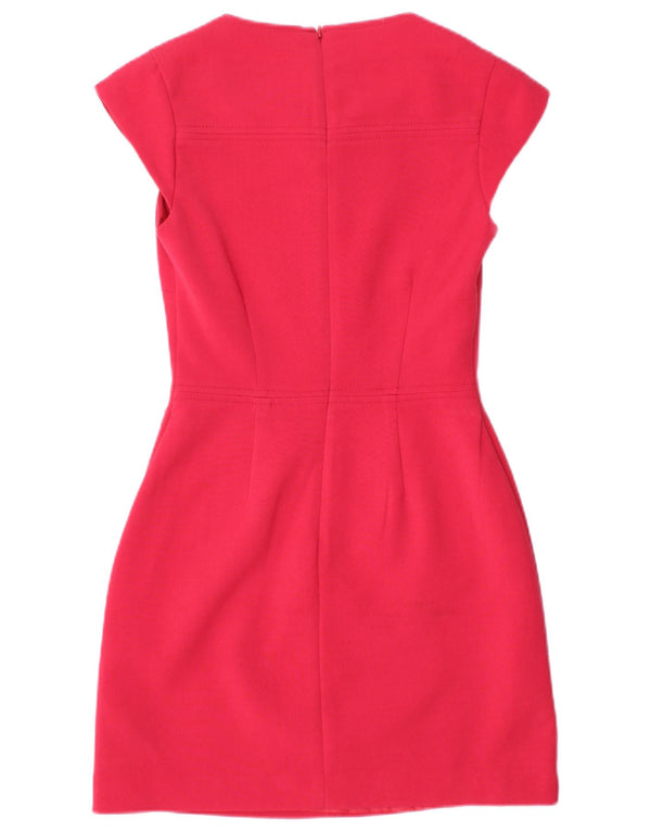 WAREHOUSE Womens Sheath Dress UK 6 XS Red Polyester