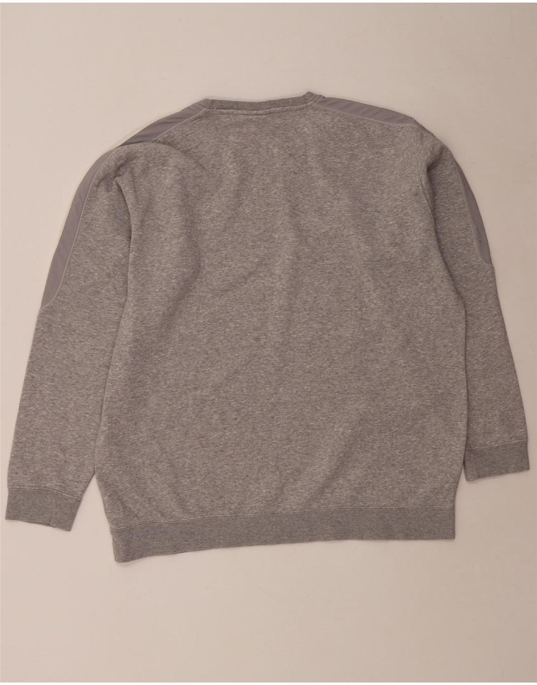 ADIDAS Sweatshirt til mænd XL Grå Flecked Bomuld