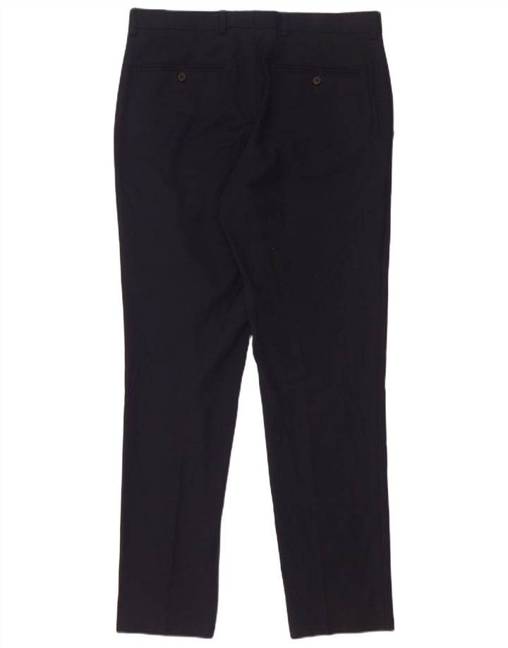 Marks & Spencer Herre Slim Fit Suit Bukser W32 L31 Marineblå polyester