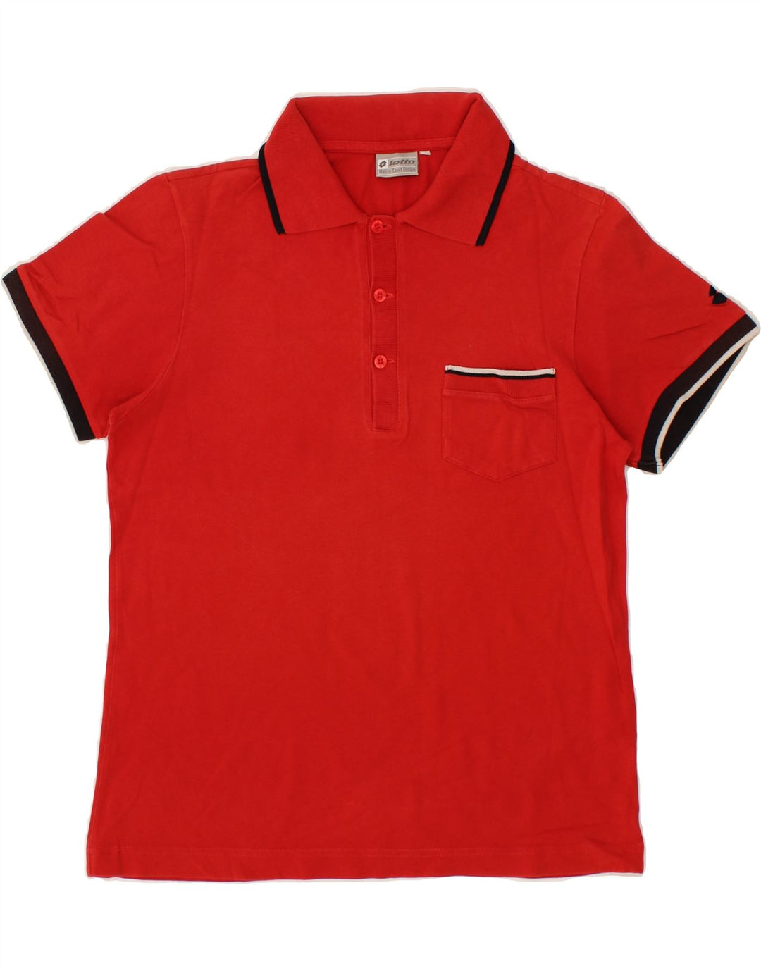 LOTTO Mens Polo Shirt Small Red Vintage Lotto and Second-Hand Lotto from Messina Hembry 