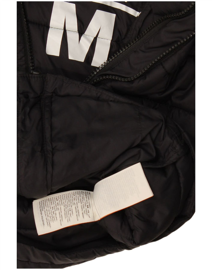 Superdry Polstret hættejakke til kvinder UK 14 Medium Sort Polyester