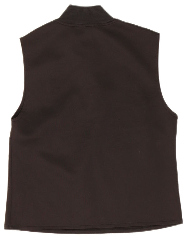 Zara Womens Crop Top UK 12 Medium Black Bomuld