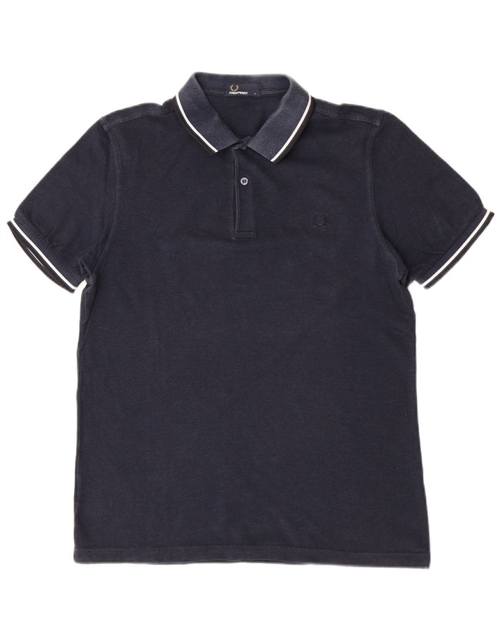 Fred Perry Herre Polo Shirt Large Navy Blue