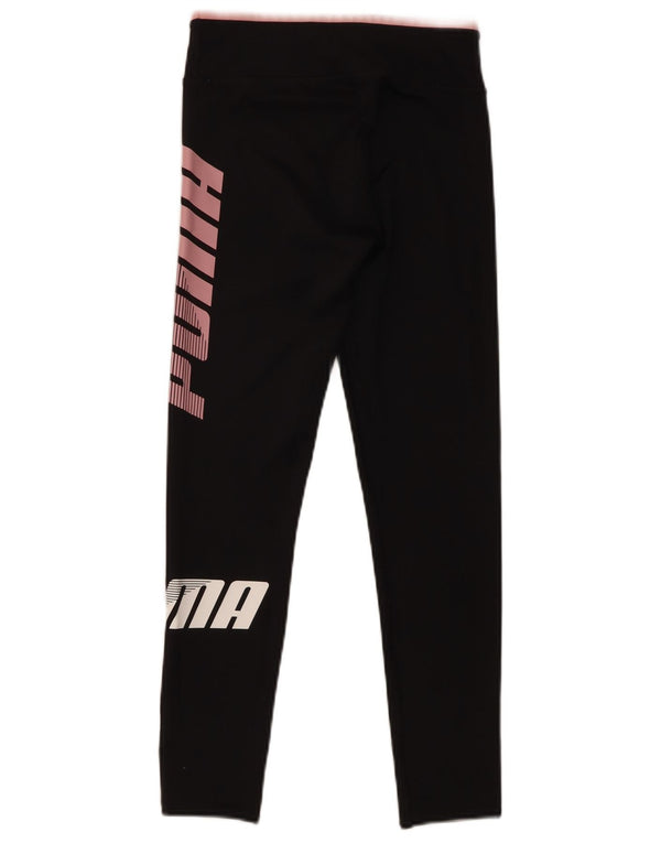 Puma piger grafiske leggings 11-12 år sort polyester