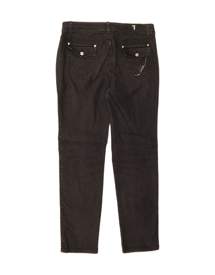 TRUSSARDI Womens Slim Jeans W29 L29 Black Vintage Trussardi and Second-Hand Trussardi from Messina Hembry 