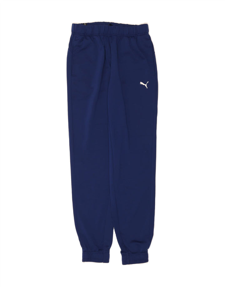 PUMA Mens Tracksuit Trousers Joggers Medium  Navy Blue Polyester Vintage Puma and Second-Hand Puma from Messina Hembry 