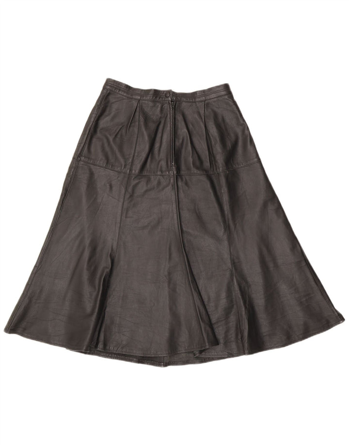 Vintage lædernederdel til kvinder W28 Medium Black